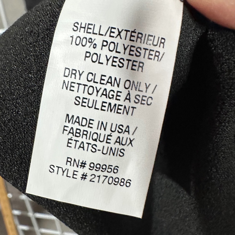 Shoshanna Black Short Sleeve Front Tie Crepe Sheath Dress Size 0 classic - Picture 4 of 9